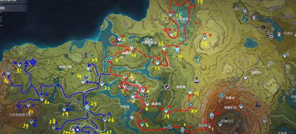 原神须弥七天神像和传送点最省时间路线推荐[多图](原神须弥七天神像升级需要多少神瞳)