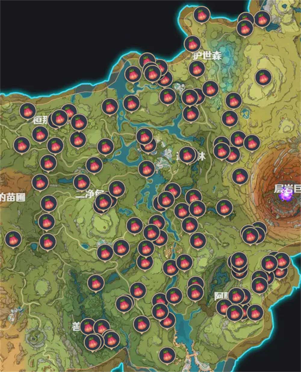 原神墩墩桃位置图文攻略 墩墩桃分布情况分析[多图]图片2