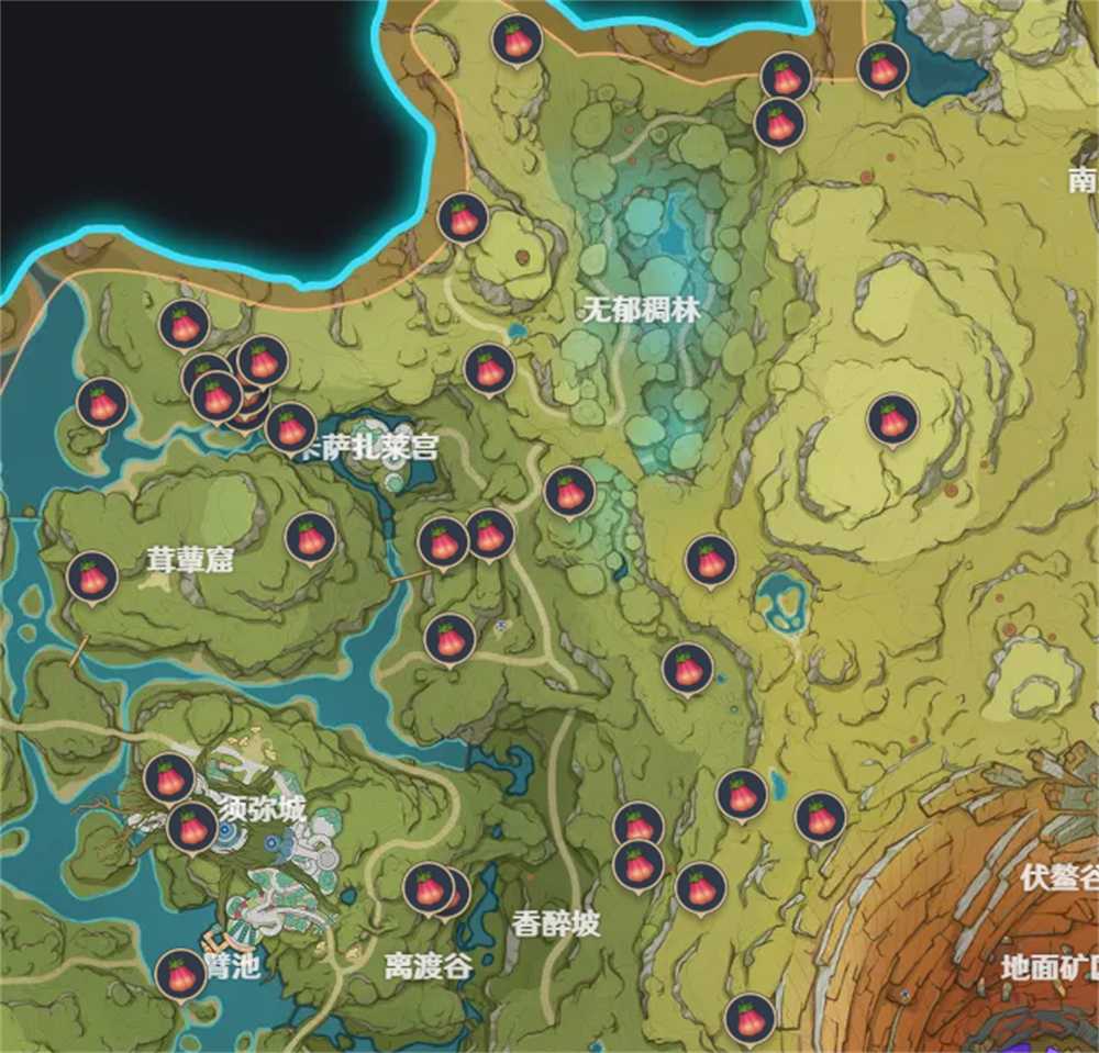 原神墩墩桃位置图文攻略 墩墩桃分布情况分析[多图]图片3