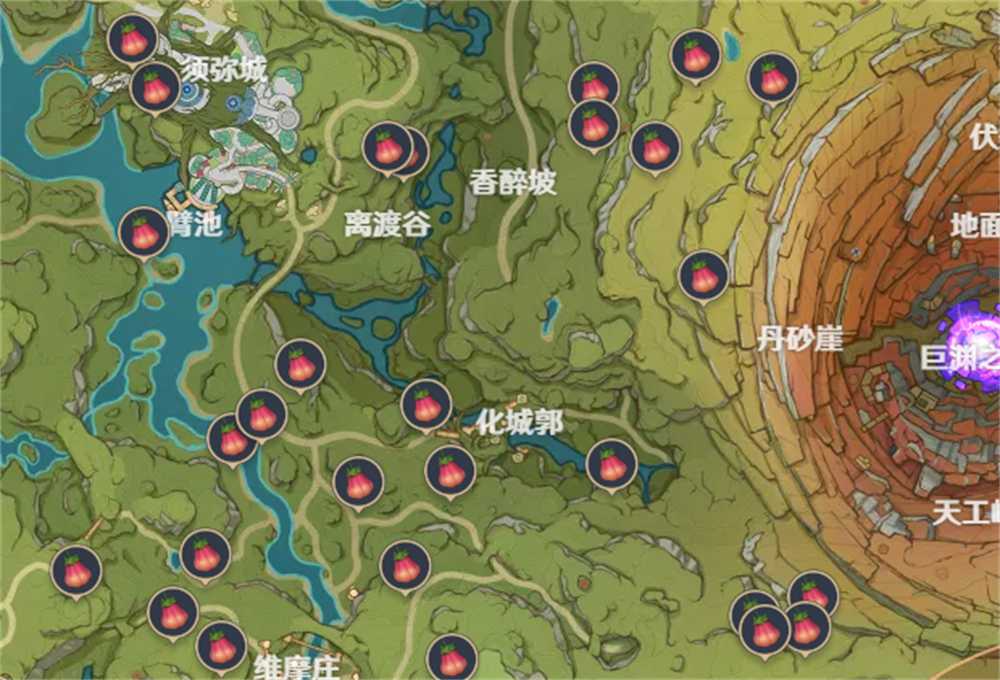 原神墩墩桃位置图文攻略 墩墩桃分布情况分析[多图]图片5