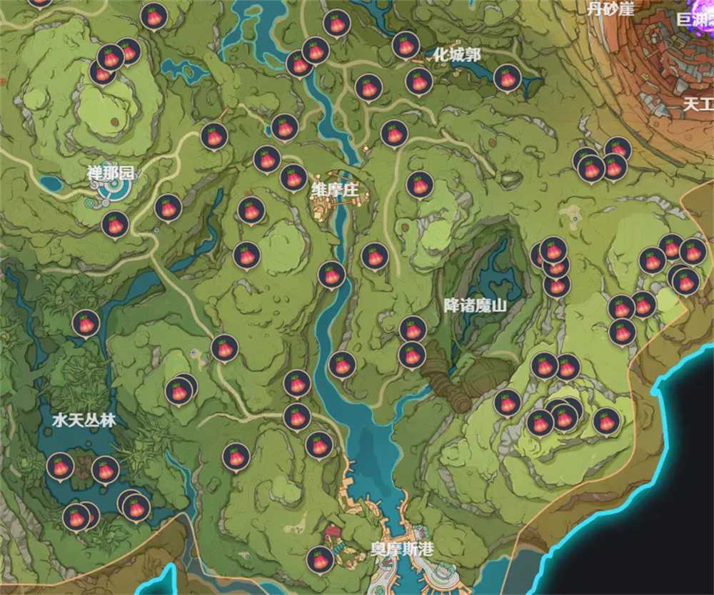 原神墩墩桃位置图文攻略 墩墩桃分布情况分析[多图]图片7