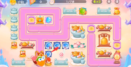 保卫萝卜4周赛5月22日攻略：5月22日周赛无伤图文通关教程[多图]图片2