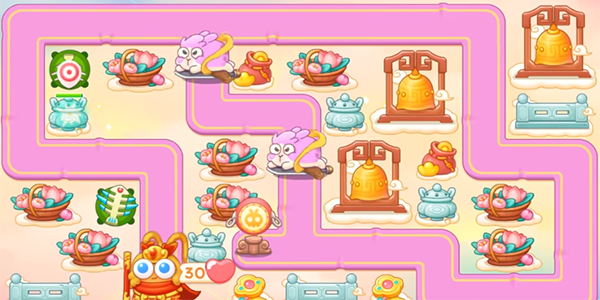 保卫萝卜4周赛5月23日攻略：5月23日周赛无伤图文通关教程[多图]图片2