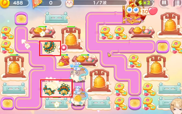 保卫萝卜4周赛6月10日攻略：6月10日周赛无伤图文通关教程[多图]图片2