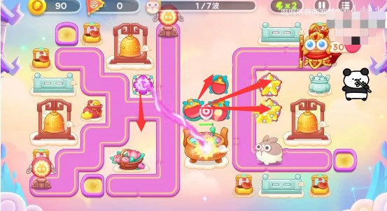 保卫萝卜4周赛6月9日攻略：6月9日周赛无伤图文通关教程[多图]图片2