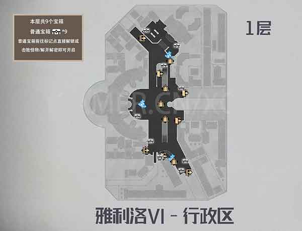 崩坏星穹铁道雅利洛VI宝箱位置大全：行政区宝箱位置