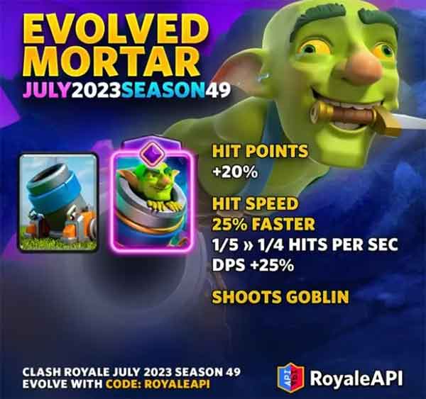 皇室战争卡牌进化攻略大全：进化迫击炮