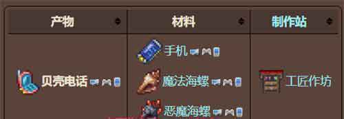 泰拉瑞亚手机怎么做 泰拉瑞亚手机合成表分享