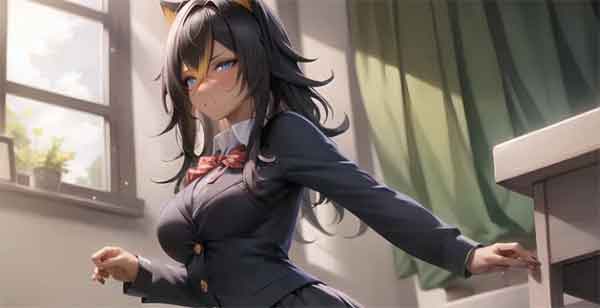 原神迪希雅JK制服同人图，迪希雅学生风