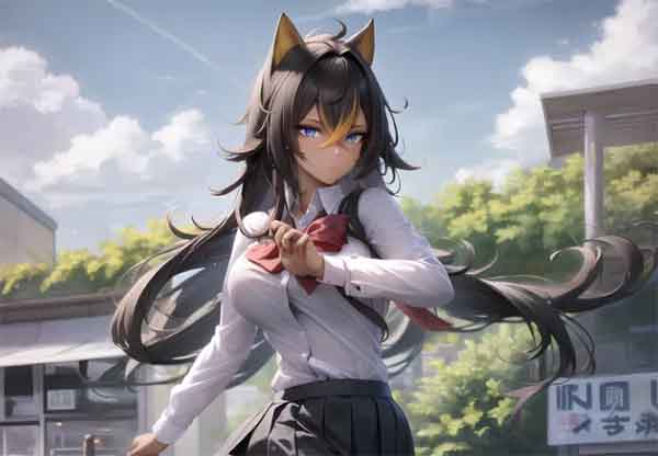 原神迪希雅JK制服同人图，迪希雅学生风