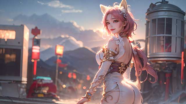 王者荣耀AI妲己同人图，妲己高清AI绘画图分享