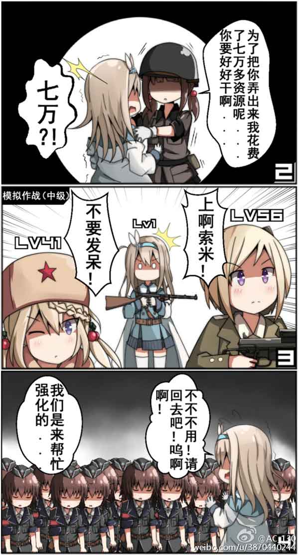 少女前线四格漫画分享：着重培养