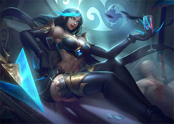 LOL伊芙琳同人美图壁纸#痛苦之拥#寡妇制造者#皮肤