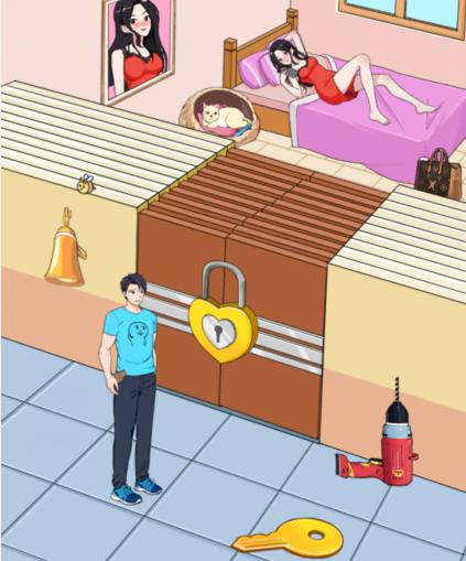 抖音就我眼神好帮助男生打开所有锁如何过关(抖音就我眼神好帮热气球减重)