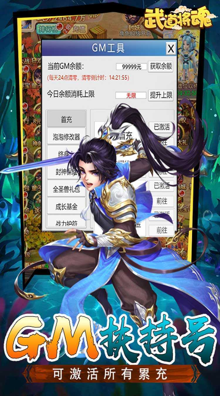 武道将魂（无限合宠刷充服）手游